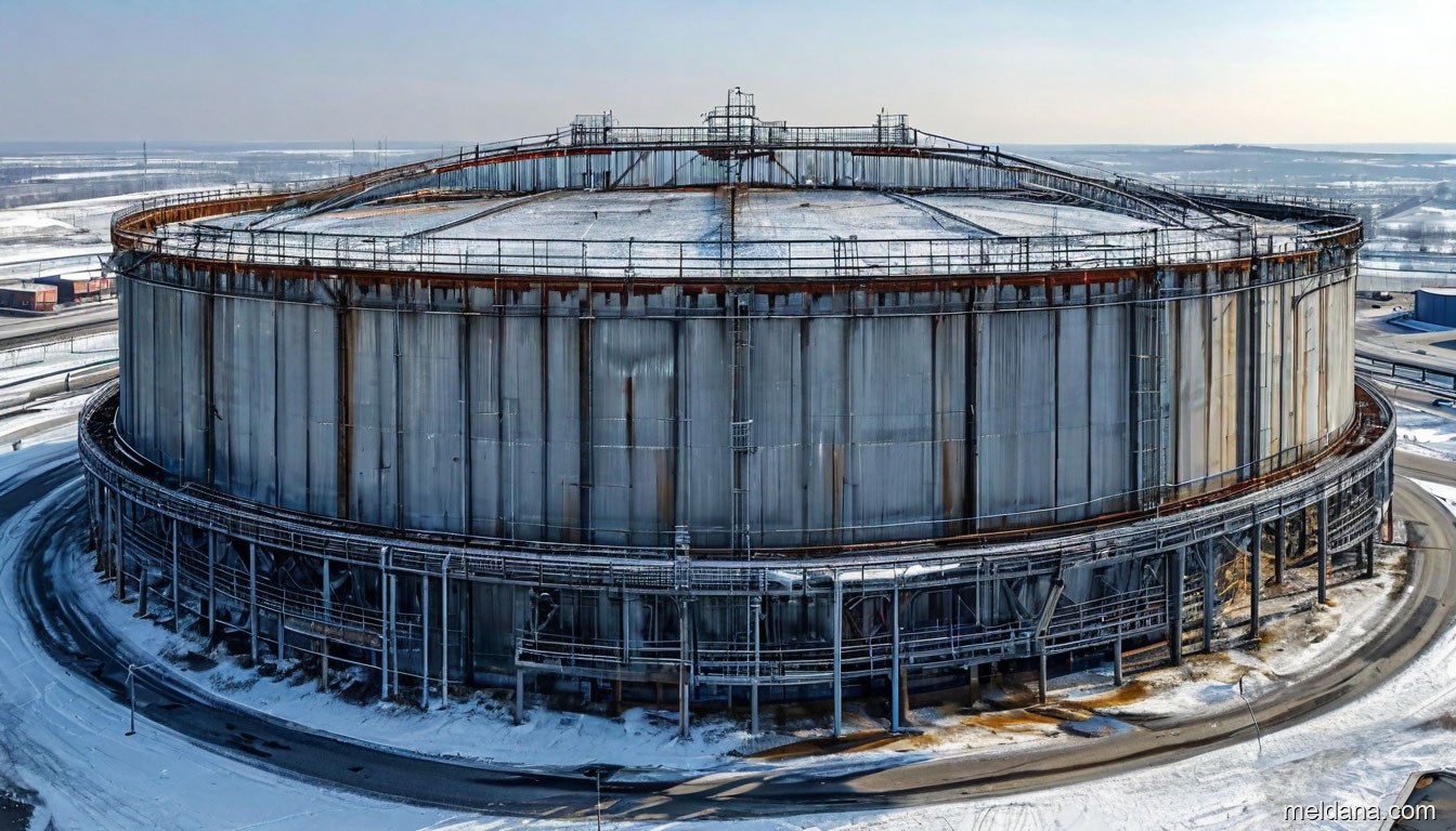 Антидроновая защита резервуара РВС-50000 Красноярске — ЗОК ЗАСЛОН по СП 542