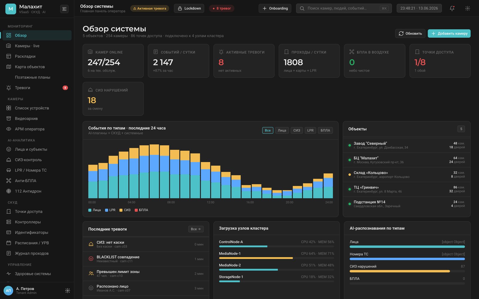 Видеонаблюдение для ПВЗ Яндекс Маркета в Красноярске