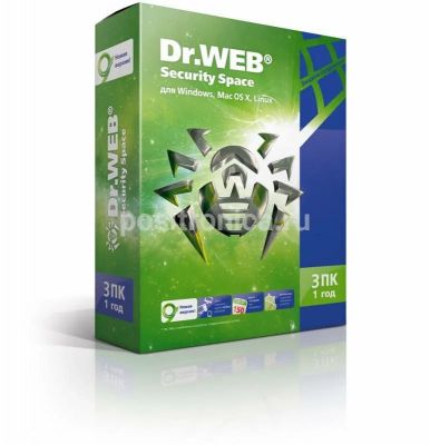 Базовая лицензия DR.Web Security Space 3PC 1Y (BHW-B-12M-3-A3) 