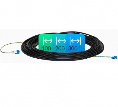 Оптический кабель с разъемами Fiber Cable, Single Mode, 100' 