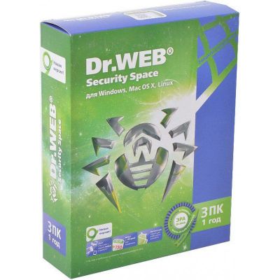 Базовая лицензия DR.Web Security Space 3PC 1Y (BHW-B-12M-3-A3) 